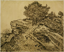 V.v.Gogh, Der Felsen von Montmajour von klassik art