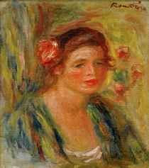 Auguste Renoir / Tete de jeune femme von klassik art