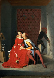 J.A.D.Ingres, Paolo und Francesca/1850 von klassik art