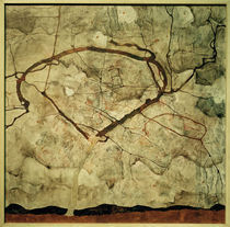E.Schiele, Herbstbaum in bewegter Luft von klassik art