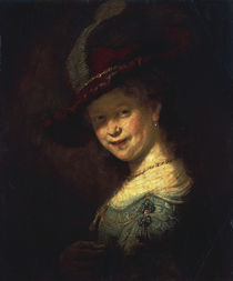 Rembrandt, Saskia als Maedchen by klassik art