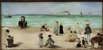 E.Manet, Am Strand von Boulogne sur Mer von klassik art