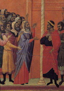 Duccio, Christus wird Pilatus ueberantw. by klassik art