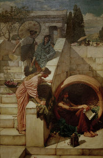 Diogenes / Gemaelde von J.W.Waterhouse by klassik art