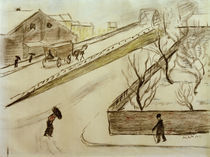 A.Macke, Strassenecke im Schnee, 1911 von klassik art