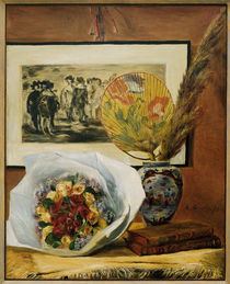 A.Renoir, Stilleben mit Bukett u.Faecher von klassik art
