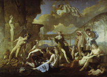 Nic. Poussin, Das Reich der Flora von klassik art