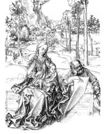 A.Duerer, Heilige Familie by klassik art