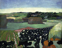 Gauguin, Heuhaufen in der Bretagne/1890 von klassik art