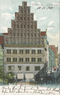 Hannover, Altes Haus / Postkarte by klassik art