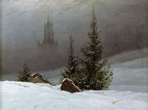 C.D.Friedrich, Winterlandschaft m.Kirch von klassik art