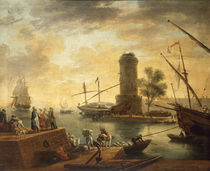 Cl.J.Vernet, Hafen am Mittelmeer von klassik art