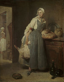 J.B.S.Chardin, Die Botenfrau/ 1739 by klassik art