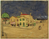 V.van Gogh, Das gelbe Haus (Aquarell) by klassik art