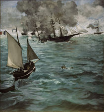 E.Manet,Schlacht 'Kearsarge' u.'Alabama' by klassik art