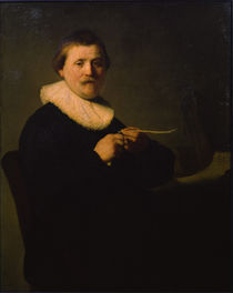 Rembrandt, Feder schneidender Mann by klassik art