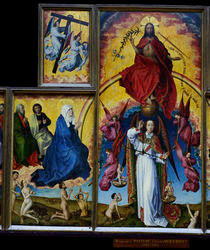 R.v.der Weyden, Christus, Michael, Maria von klassik art