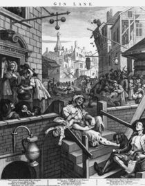 W.Hogarth, Schnapsgasse by klassik art