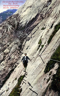 Zugspitze, Besteigung / Postkarte von klassik art