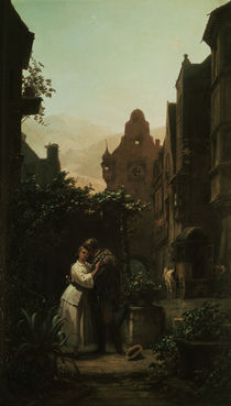 Carl Spitzweg, Der Abschied/ um 1855 von klassik art