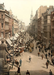 London,Cheapside,Photochrom um 1890/1900 von klassik art