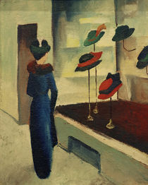 A.Macke, Hutladen by klassik art