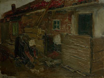 M.Liebermann, Hollaend.Bauernhaus m.Frau by klassik art