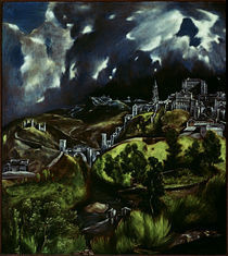 El Greco, Gewitter ueber Toledo von klassik art