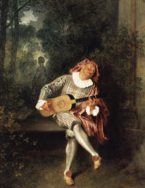 A.Watteau, Mezzetin by klassik art