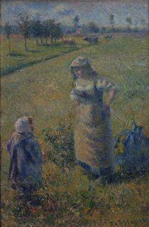 C.Pissarro, Baeuerin mit Kind von klassik art