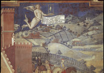 A.Lorenzetti, Buon governo, Landschaft by klassik art