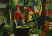 A.Macke, Frau mit Papagei ... by klassik art