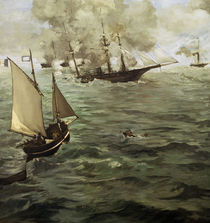 Manet/Gefecht 'Alabama'u.'Kearsarge'1864 von klassik art