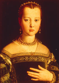 Maria de' Medici / Gem.v.Bronzino by klassik art
