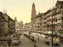 Breslau, Naschmarkt / Photochrom von klassik art