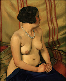 F.Vallotton, Frau mit blauer Halskette by klassik art