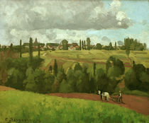 C.Pissarro, Landschaft mit pflueg.Bauer von klassik art