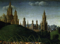 van Eyck,Genter Altar (Det.),Stadt/ 1432 von klassik art