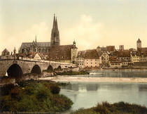 Regensburg, Steinerne Bruecke von klassik art