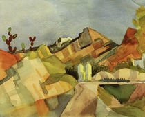 A.Macke, Felsige Landschaft by klassik art