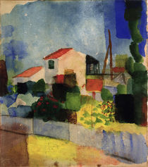 August Macke, Das helle Haus by klassik art