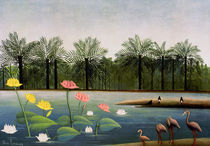 H.Rousseau, Die Flamingos by klassik art