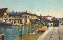 Friedrichshafen, Hafenbahnhof/ Postkarte by klassik art