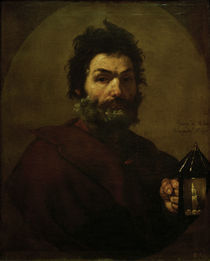 Diogenes mit Laterne / Ribera 1637 by klassik art
