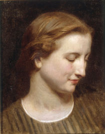 W.A.Bouguereau, Kopfstudie Frau by klassik art