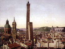 Bologna, Stadtzentrum u.Torre Asinelli von klassik art
