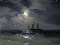 I.K.Aiwasowski, Segelschiff bei Mondl. von klassik art