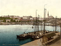 Stettin, Hafen / Photochrom von klassik art