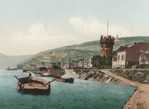 Ruedesheim, Adlerturm / Photochrom by klassik art