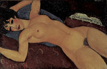 A.Modigliani, Roter Frauenakt by klassik art